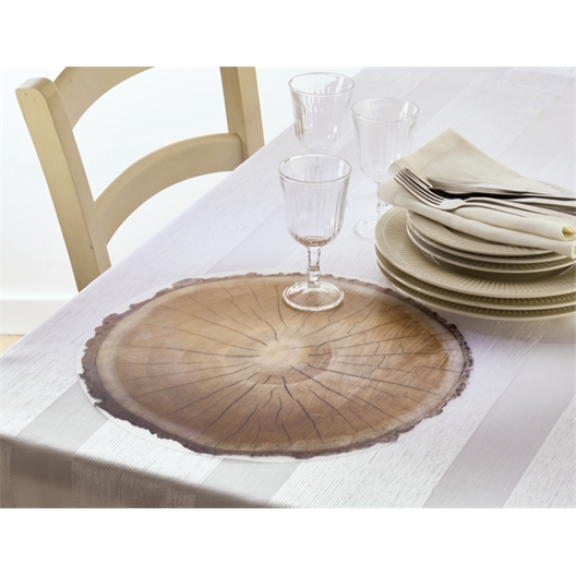 Lot de 4 sets de table rondins
