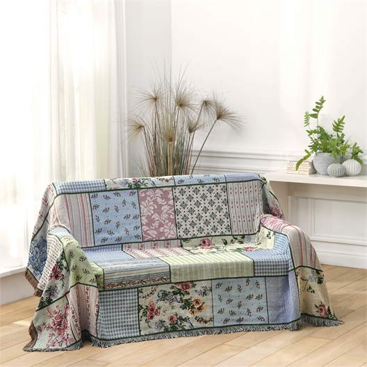 Jeté de canapé patchwork