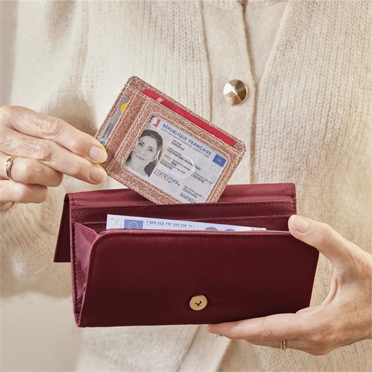 Porte cartes glitter RFID