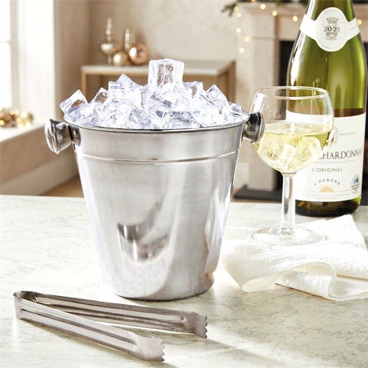 Seau à Glace Doré élégant - Idéal Pour Rafraîchir Vos Boissons En Soirée !