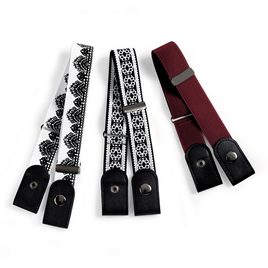 Lot De 4 Ceintures élastiques Sans Boucle - Réglables, Invisibles Sous Les Vêtements - Pour Femmes Et Hommes