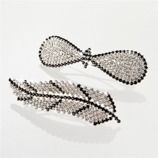 Diamante design hair pin Bow