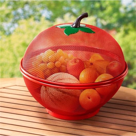 Red apple fruit basket