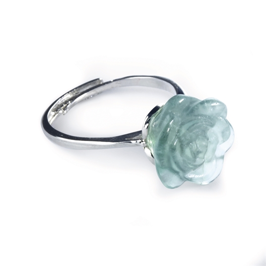 Bague bouton de Rose Aventurine