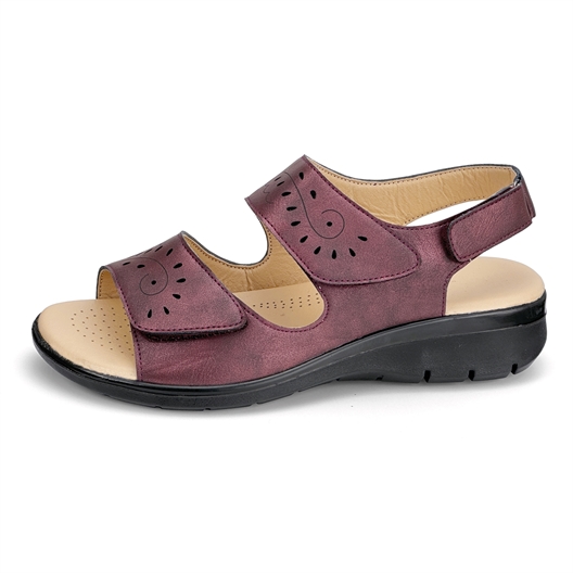 Sandales ouvertes Sansa Prune - taille 39
