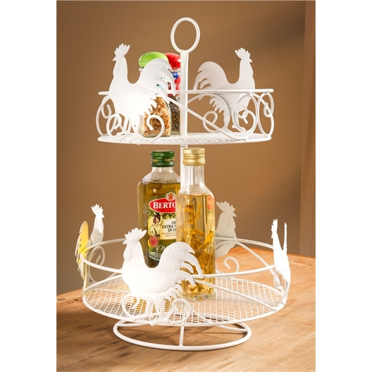 Rooster Carousel White