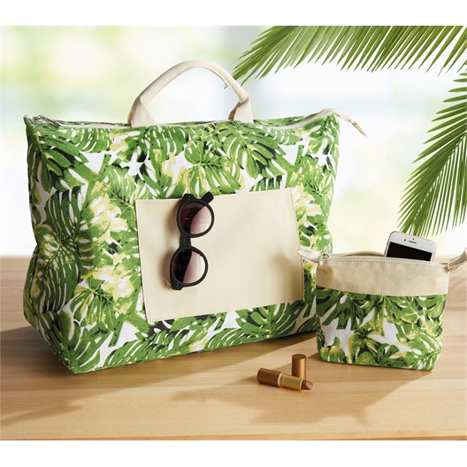 La parure Jungle : Sac week-end + Trousse