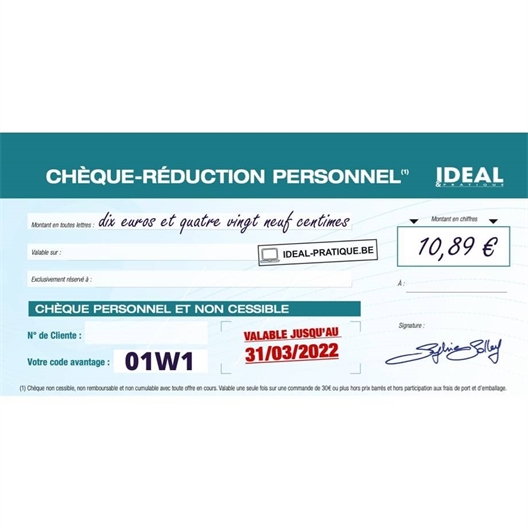 Chèque de Réduction de 10,89€