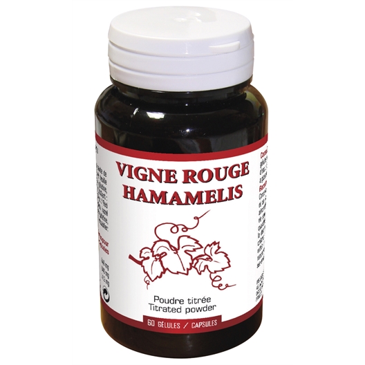 60 gélules vigne rouge hamamelis