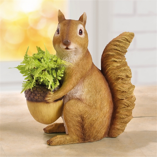 Squirrel plant holder