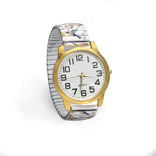 Montre élastiquée imprimée