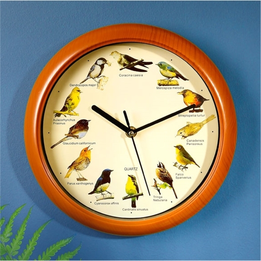 Horloge musicale oiseaux