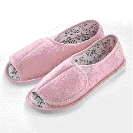Lot de 2 paires de chaussons bleu + rose Lot de 2 paires de chaussons bleu + rose - taille 36/37