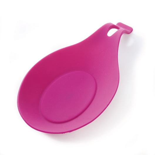 Support cuillère silicone framboise Pradel France ®
