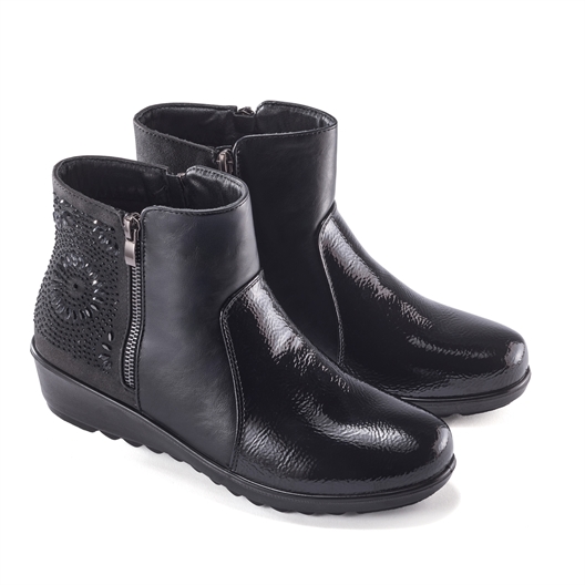 Boots fantaisie - Barbara Noir - taille 40