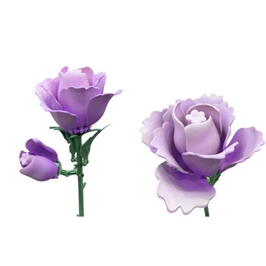 Fleur en briques Rose violette