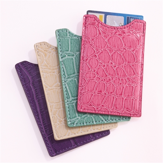 Lot de 4 porte-cartes RFID fantaisie