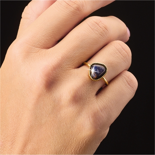 Bague ajustable Lapis lazulis