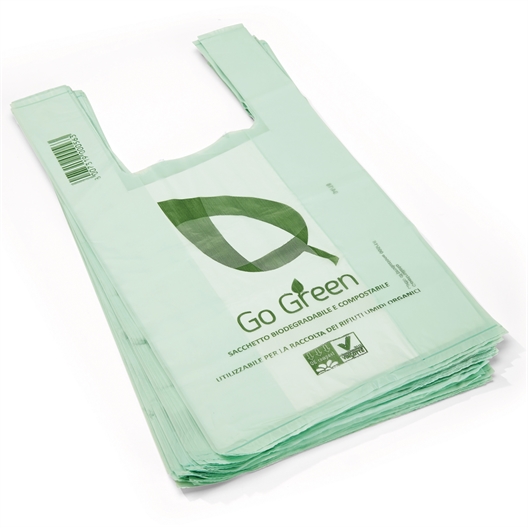 50 x 6 litre compostable bags with handles