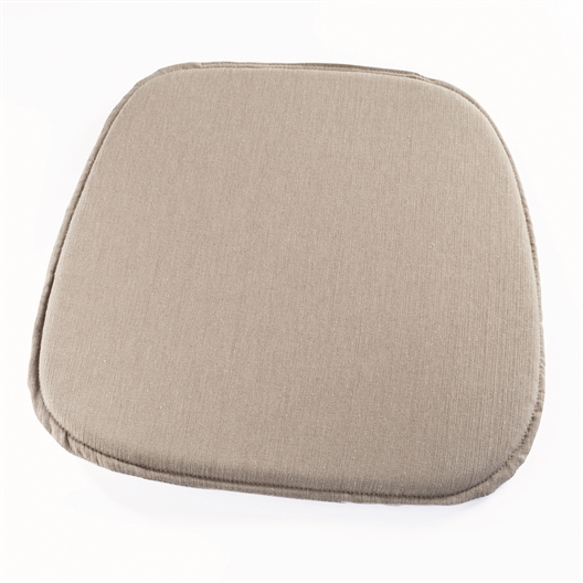 Galette de chaise extérieure rayée ou taupe