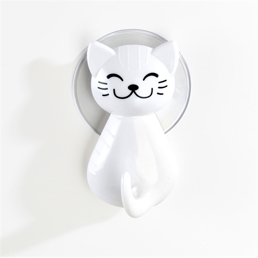 Lot de 2 crochets à ventouse chat