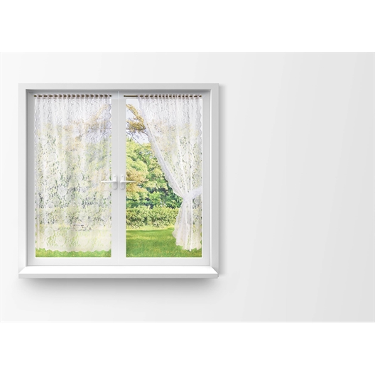 Lot x2 rideaux dentelles 60x160 90x160 cm