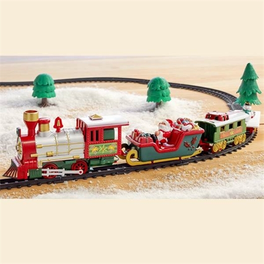 Train Décoratif De Noël En Carton - Coffret à Bonbons - Décoration Sapin Ou Cheminée - 34x28x10 Cm - Assemblage Sans Outil