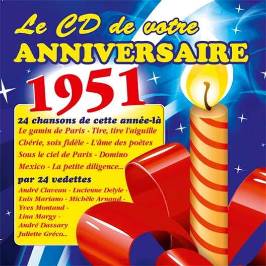 Annee 1950 cd Anniversaire