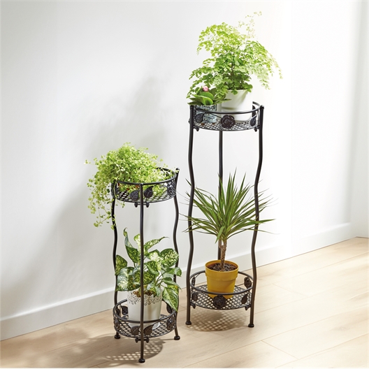 Support plante noir