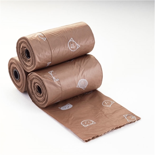 3 rouleaux de sacs à déchets