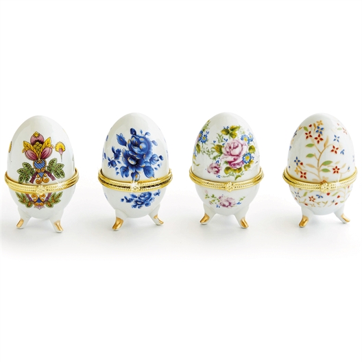 Lot de 4 oeufs porcelaine