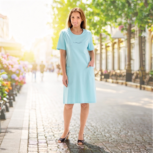 Robe été strass Verte - taille L