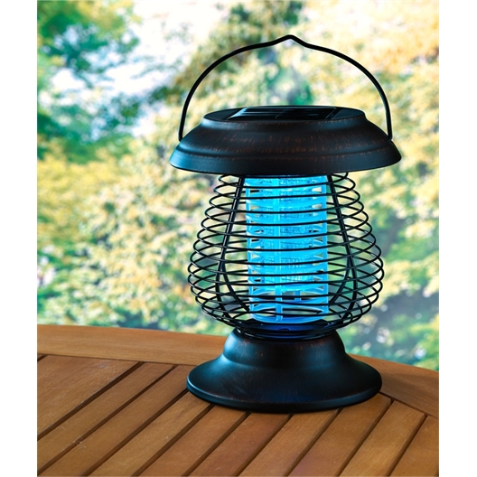 Spiral mosquito-zapper lamp