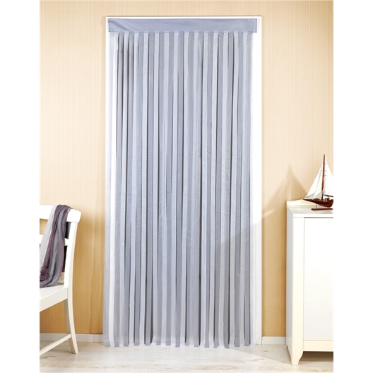 Door curtain : Grey/white or Blue/white