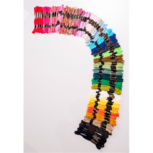 Lot de 120 échevettes en coton