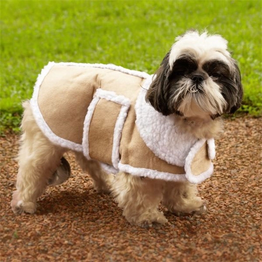 Dog jacket tan - size S