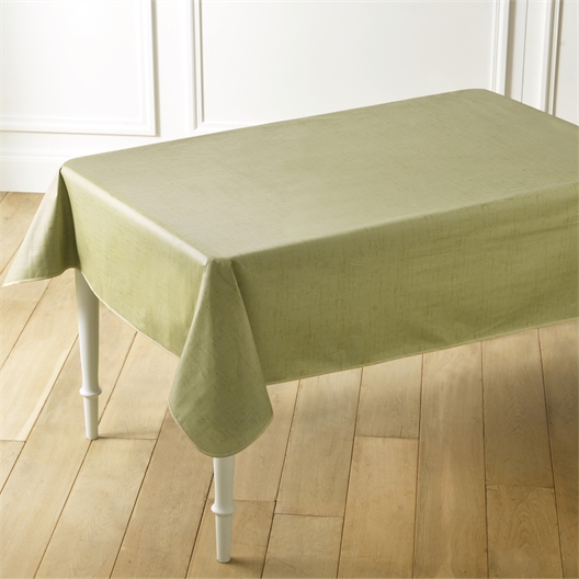 Nappe cirée effet lin : divers coloris