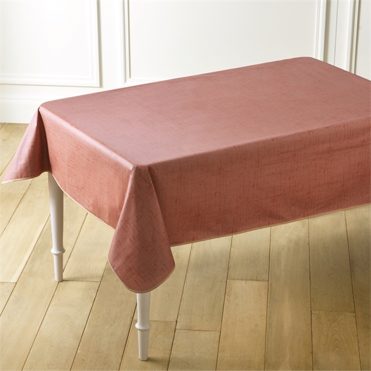 Nappe cirée effet lin : divers coloris