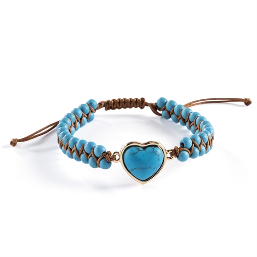 Bracelet Turquoise cœur