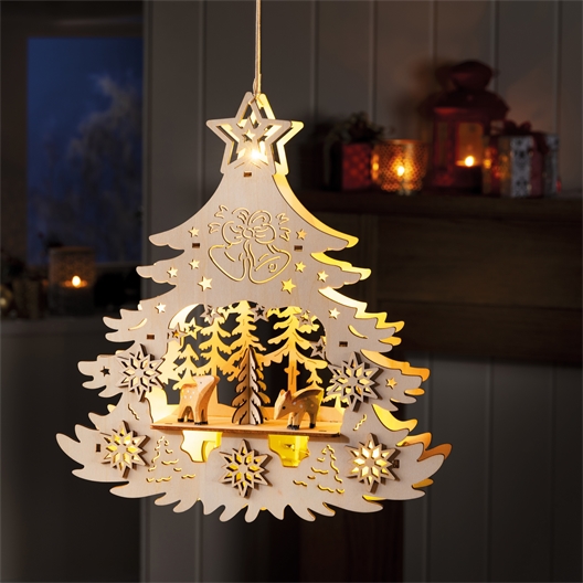 Suspension sapin LED