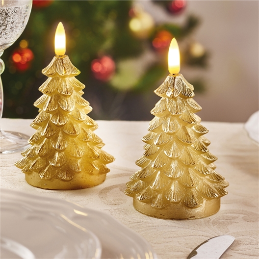 Bougie sapin LED