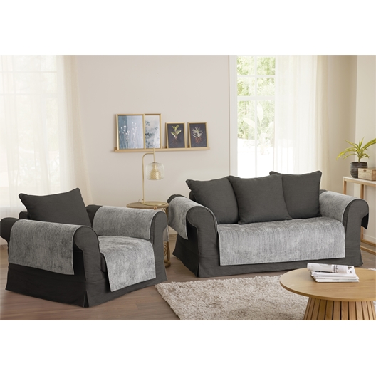 Couvre-fauteuil ou canapé antidérapant