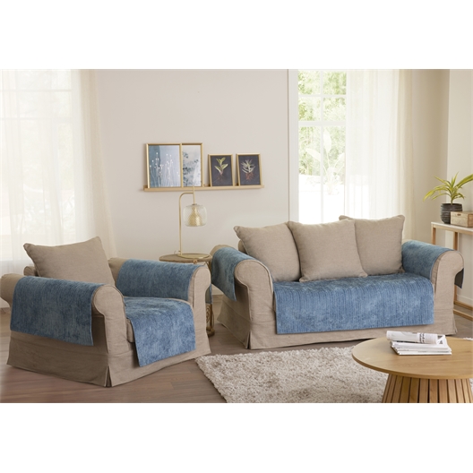 Couvre-fauteuil ou canapé antidérapant