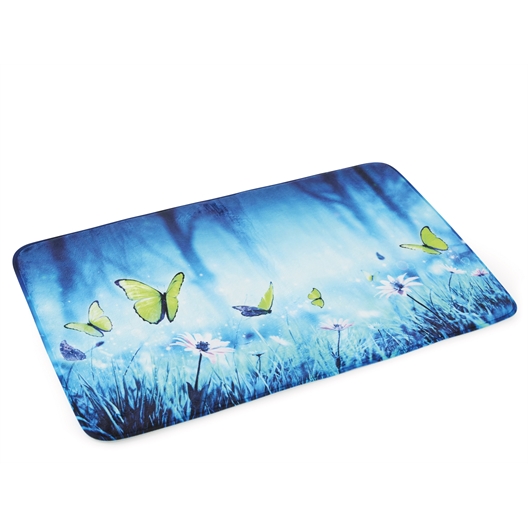 Tapis salle de bains papillons de nuit