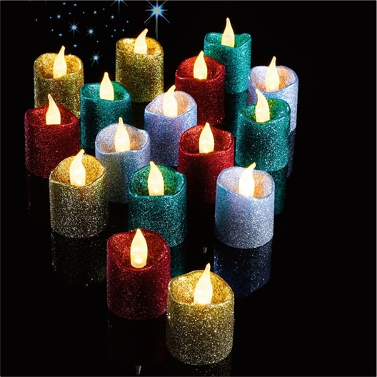 16 bougies pailletées