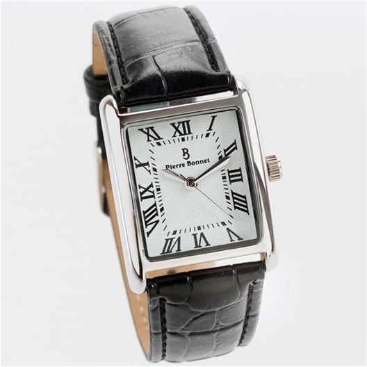 Montre « élégance » rectangulaire noir