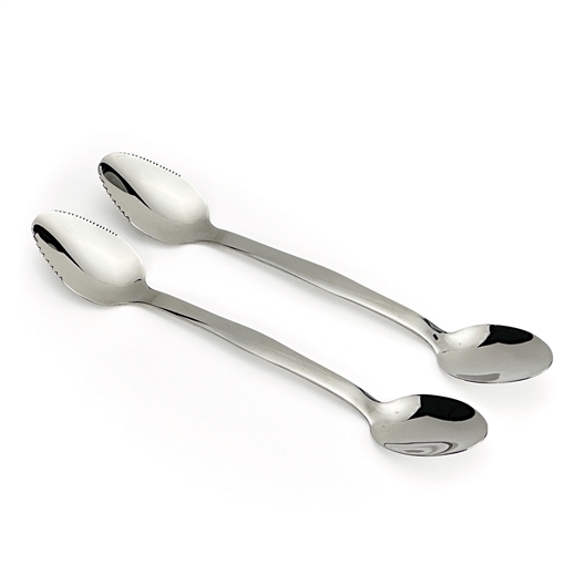 Lot de 2 cuillères dentelées