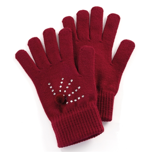 Gants fantaisie rouge
