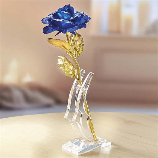 Rose dans son coffret