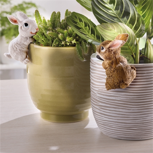 Lot de 2 décorations de pot